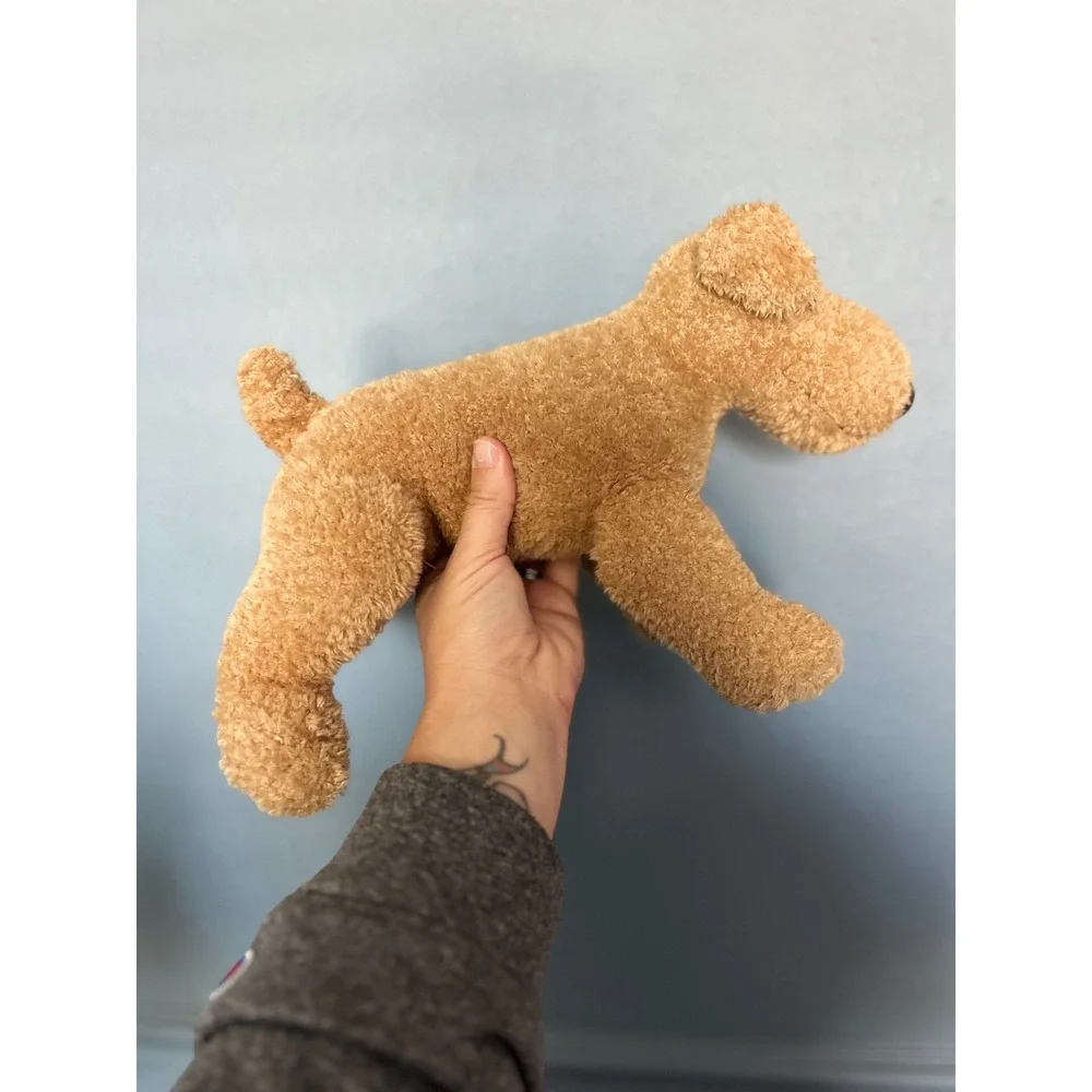 Russ Berrie RussPlus‎ Tan Terrier Dog Plush Stuffed Animal Airedale Lakeland 10